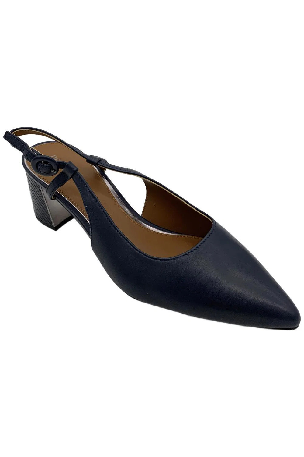 Donald Pliner Women's Song Slingback Heel Leather Navy Nappa - Medium